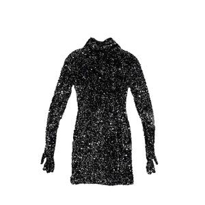 RICHARD QUINN - Silver Hooded Dress - SS23 - Silver